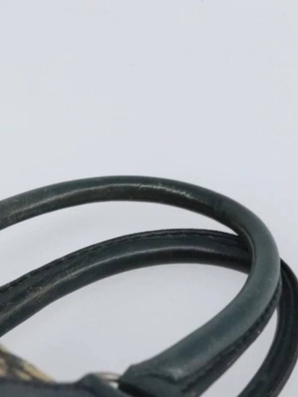 Christian Dior Trotter Canvas Boston Bag Navy Silver Auth 164140 - Picture 8 of 16